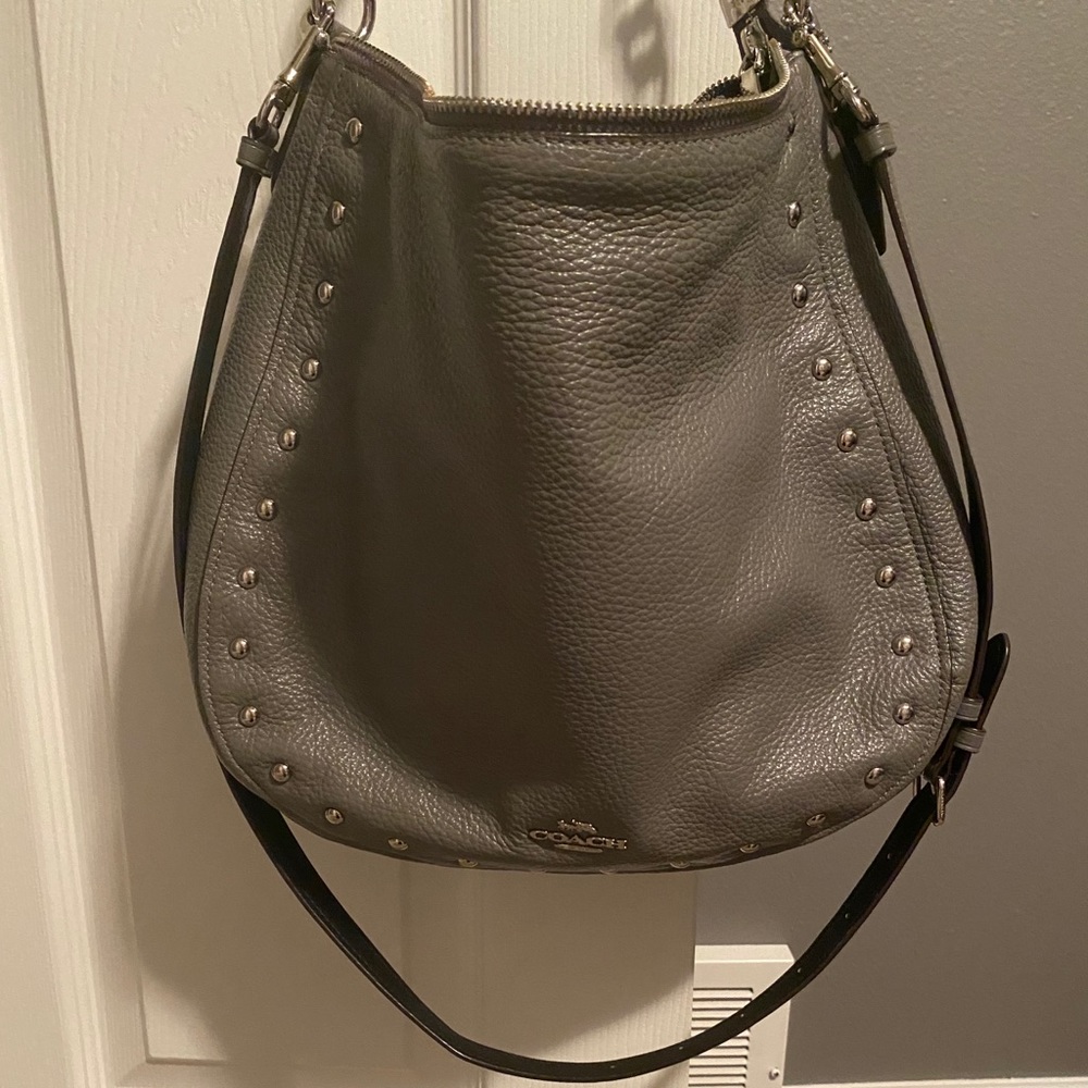 Coach rivet hobo purse